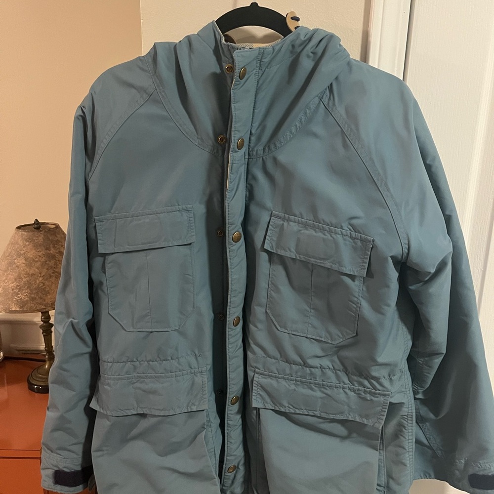 80’s LL Bean Blue Hooded Jacket